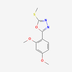 2-(2,4-dimethoxyphenyl)-5-(methylthio)-1,3,4-oxadiazole