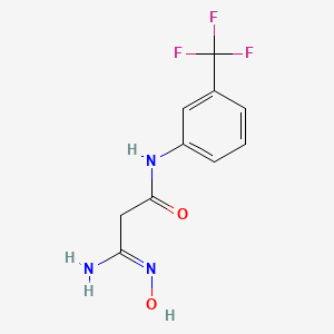 3-amino-3-(hydroxyimino)-N-[3-(trifluoromethyl)phenyl]propanamide
