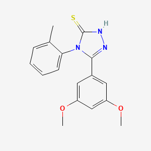 5-(3,5-dimethoxyphenyl)-4-(2-methylphenyl)-2,4-dihydro-3H-1,2,4-triazole-3-thione