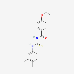 molecular formula C19H22N2O2S B5756298 N-[(3,4-dimethylphenyl)carbamothioyl]-4-(propan-2-yloxy)benzamide 