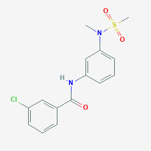 3-chloro-N-{3-[methyl(methylsulfonyl)amino]phenyl}benzamide