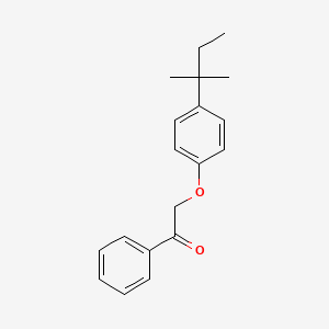 molecular formula C19H22O2 B5756311 2-[4-(2-Methylbutan-2-yl)phenoxy]-1-phenylethanone 