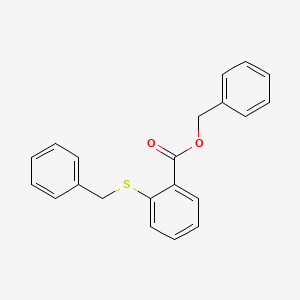 molecular formula C21H18O2S B5756318 benzyl 2-(benzylthio)benzoate 