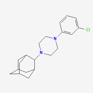 molecular formula C20H27ClN2 B5756332 1-(2-adamantyl)-4-(3-chlorophenyl)piperazine 