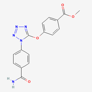 methyl 4-({1-[4-(aminocarbonyl)phenyl]-1H-tetrazol-5-yl}oxy)benzoate
