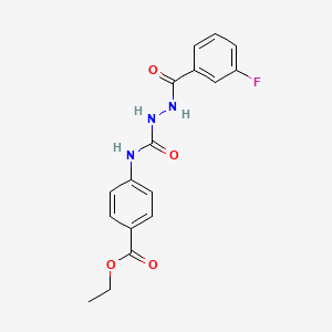 ethyl 4-({[2-(3-fluorobenzoyl)hydrazino]carbonyl}amino)benzoate
