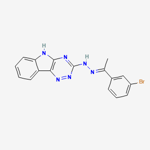 1-(3-bromophenyl)ethanone 5H-[1,2,4]triazino[5,6-b]indol-3-ylhydrazone