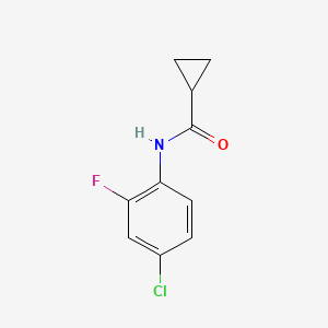 molecular formula C10H9ClFNO B5756381 N-(4-chloro-2-fluorophenyl)cyclopropanecarboxamide 