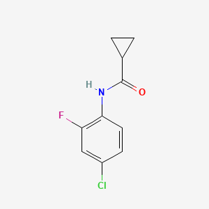 N-(4-chloro-2-fluorophenyl)cyclopropanecarboxamide