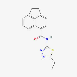 N-(5-ethyl-1,3,4-thiadiazol-2-yl)-1,2-dihydro-5-acenaphthylenecarboxamide