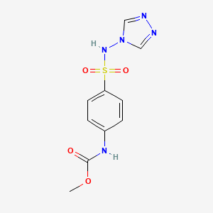 molecular formula C10H11N5O4S B5756411 methyl N-[4-(1,2,4-triazol-4-ylsulfamoyl)phenyl]carbamate 