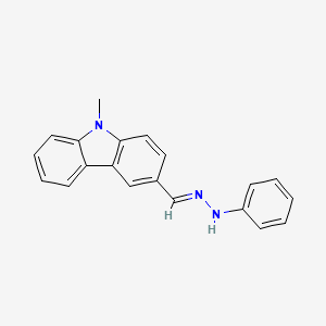 molecular formula C20H17N3 B5756448 9-METHYL-9H-CARBAZOLE-3-CARBALDEHYDE 3-PHENYLHYDRAZONE CAS No. 36132-18-0