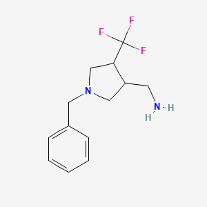 C-(1-Benzyl-4-trifluoromethyl-pyrrolidin-3-yl)-methylamine