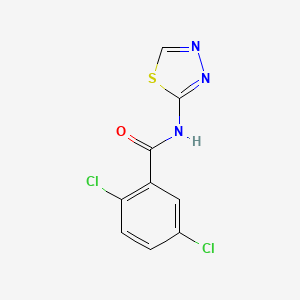 molecular formula C9H5Cl2N3OS B5756596 2,5-dichloro-N-(1,3,4-thiadiazol-2-yl)benzamide 