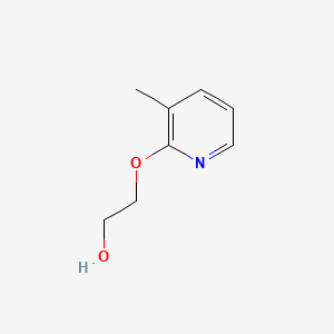 molecular formula C8H11NO2 B575661 Ethanol, 2-[(3-methyl-2-pyridinyl)oxy]- CAS No. 170502-08-6