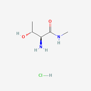 molecular formula C5H13ClN2O2 B575663 L-Thr-nhme hcl CAS No. 176543-45-6
