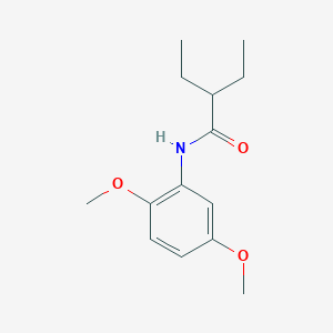 molecular formula C14H21NO3 B5756775 N-(2,5-dimethoxyphenyl)-2-ethylbutanamide 