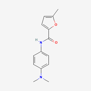 molecular formula C14H16N2O2 B5756782 N-[4-(dimethylamino)phenyl]-5-methylfuran-2-carboxamide 