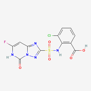molecular formula C12H7ClFN5O5S B575679 Cloransulam-desethyl CAS No. 171297-30-6