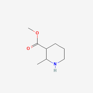 molecular formula C8H15NO2 B575681 Methyl 2-methylpiperidine-3-carboxylate CAS No. 183786-23-4