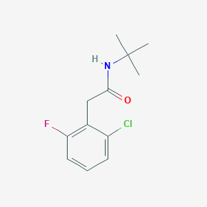 molecular formula C12H15ClFNO B5756825 N-tert-butyl-2-(2-chloro-6-fluorophenyl)acetamide 