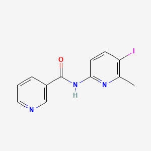 molecular formula C12H10IN3O B5756829 N-(5-iodo-6-methylpyridin-2-yl)pyridine-3-carboxamide 