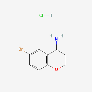 6-bromo-3,4-dihydro-2H-1-benzopyran-4-amine hydrochloride