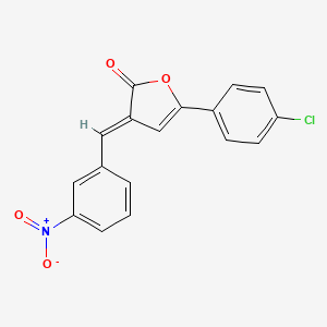 molecular formula C17H10ClNO4 B5756987 (3E)-5-(4-chlorophenyl)-3-(3-nitrobenzylidene)furan-2(3H)-one 