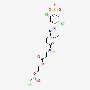 2-(2-Chloroacetoxy)ethyl 3-((4-(2,5-dichloro-4-fluorosulfonylphenylazo)-3-methylphenyl)ethylamino)propionate