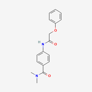 molecular formula C17H18N2O3 B5757050 N,N-dimethyl-4-[(phenoxyacetyl)amino]benzamide 
