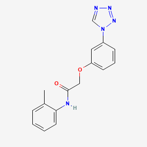molecular formula C16H15N5O2 B5757068 N-(2-methylphenyl)-2-[3-(tetrazol-1-yl)phenoxy]acetamide 