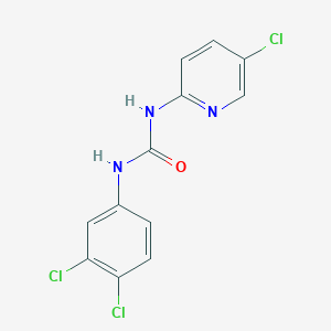 molecular formula C12H8Cl3N3O B5757130 N'-(5-CHLORO-2-PYRIDINYL)-N-(3,4-DICHLOROPHENYL)CARBAMIMIDIC ACID 
