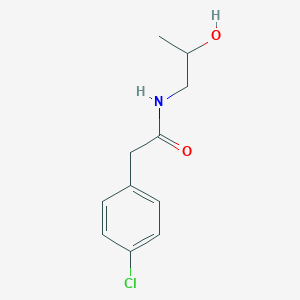 molecular formula C11H14ClNO2 B057573 2-(4-氯苯基)-N-(2-羟基丙基)乙酰胺 CAS No. 1030624-36-2