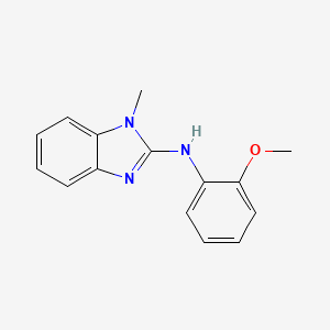 molecular formula C15H15N3O B5757466 N-(2-methoxyphenyl)-1-methylbenzimidazol-2-amine 