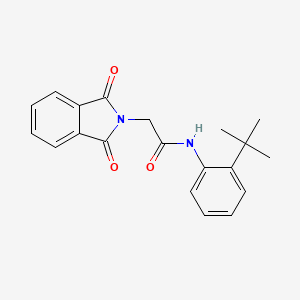 molecular formula C20H20N2O3 B5757589 N-(2-tert-butylphenyl)-2-(1,3-dioxoisoindol-2-yl)acetamide 