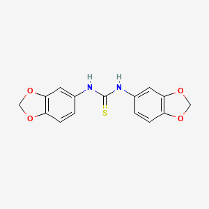 molecular formula C15H12N2O4S B5757614 N,N'-bis(1,3-benzodioxol-5-yl)thiourea 