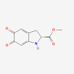 molecular formula C10H9NO4 B575765 (R)-Methyl 6-hydroxy-5-oxo-3,5-dihydro-2H-indole-2-carboxylate CAS No. 195058-98-1