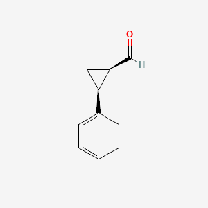 molecular formula C10H10O B575767 (1R,2S)-2-Phenylcyclopropanecarbaldehyde CAS No. 167612-65-9