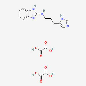 molecular formula C17H19N5O8 B575769 ROS 234 dioxalate CAS No. 184576-87-2