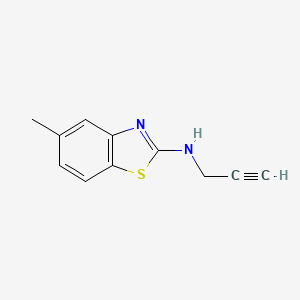 molecular formula C11H10N2S B575771 5-methyl-N-(prop-2-yn-1-yl)benzo[d]thiazol-2-amine CAS No. 175841-12-0