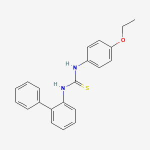 molecular formula C21H20N2OS B5757742 N-2-biphenylyl-N'-(4-ethoxyphenyl)thiourea 