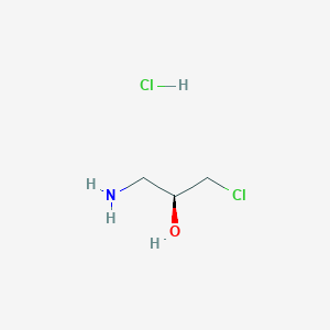 molecular formula C3H9Cl2NO B057578 (S)-1-Amino-3-chloro-2-propanol hydrochloride CAS No. 34839-13-9