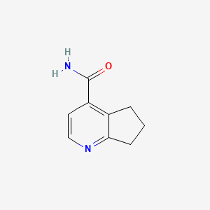 molecular formula C9H10N2O B575782 6,7-Dihydro-5H-cyclopenta[b]pyridine-4-carboxamide CAS No. 173477-70-8