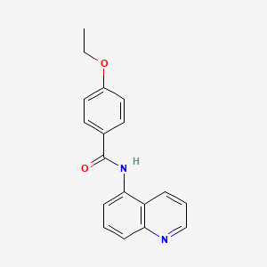 molecular formula C18H16N2O2 B5757852 4-ethoxy-N-(quinolin-5-yl)benzamide 