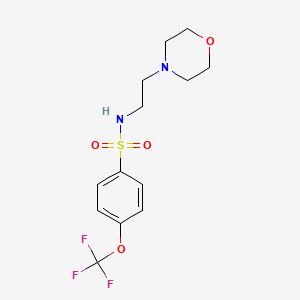 molecular formula C13H17F3N2O4S B5757902 N-(2-morpholin-4-ylethyl)-4-(trifluoromethoxy)benzenesulfonamide 