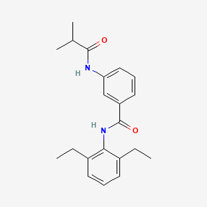 molecular formula C21H26N2O2 B5757932 N-(2,6-diethylphenyl)-3-[(2-methylpropanoyl)amino]benzamide 