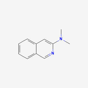 molecular formula C11H12N2 B575794 N,N-dimethylisoquinolin-3-amine CAS No. 171861-54-4