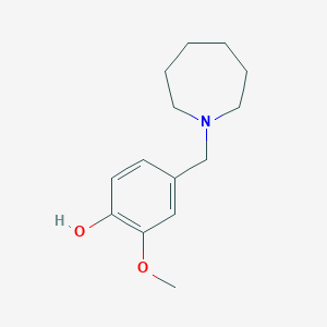 molecular formula C14H21NO2 B5757943 4-(azepan-1-ylmethyl)-2-methoxyphenol 