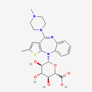 molecular formula C23H28N4O6S B575815 Olanzapine 10-N-glucuronide CAS No. 186792-80-3