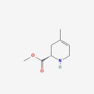 molecular formula C8H13NO2 B575816 methyl (2S)-4-methyl-1,2,3,6-tetrahydropyridine-2-carboxylate CAS No. 184880-01-1